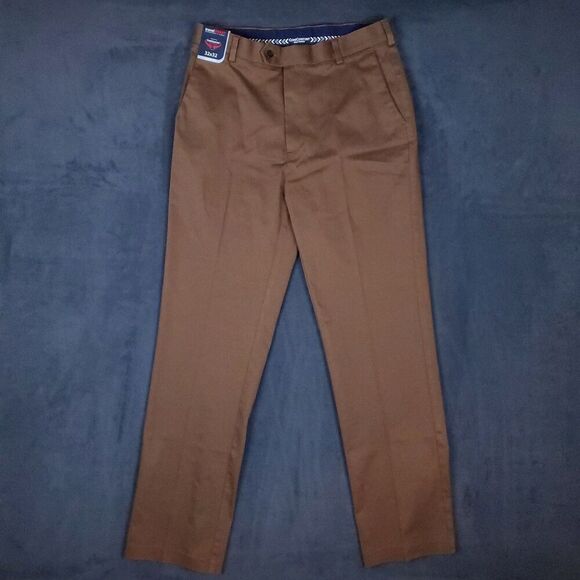 Roundtree & Yorke Other - Roundtree & Yorke Travel Smart Pants Sz 32x32 Brown Classic Fit Core Comfort NWT